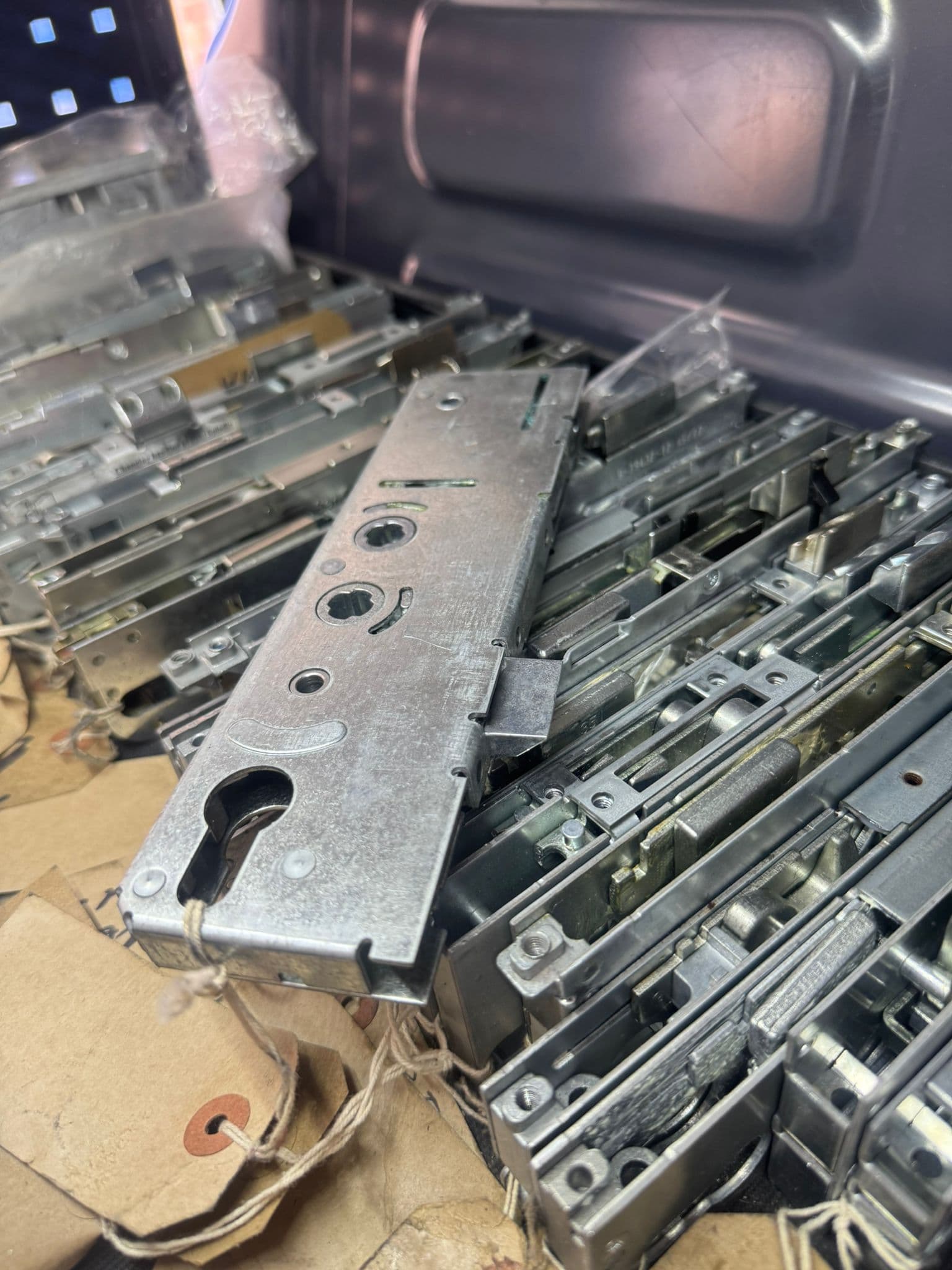 UPVC lock mechanisms and components