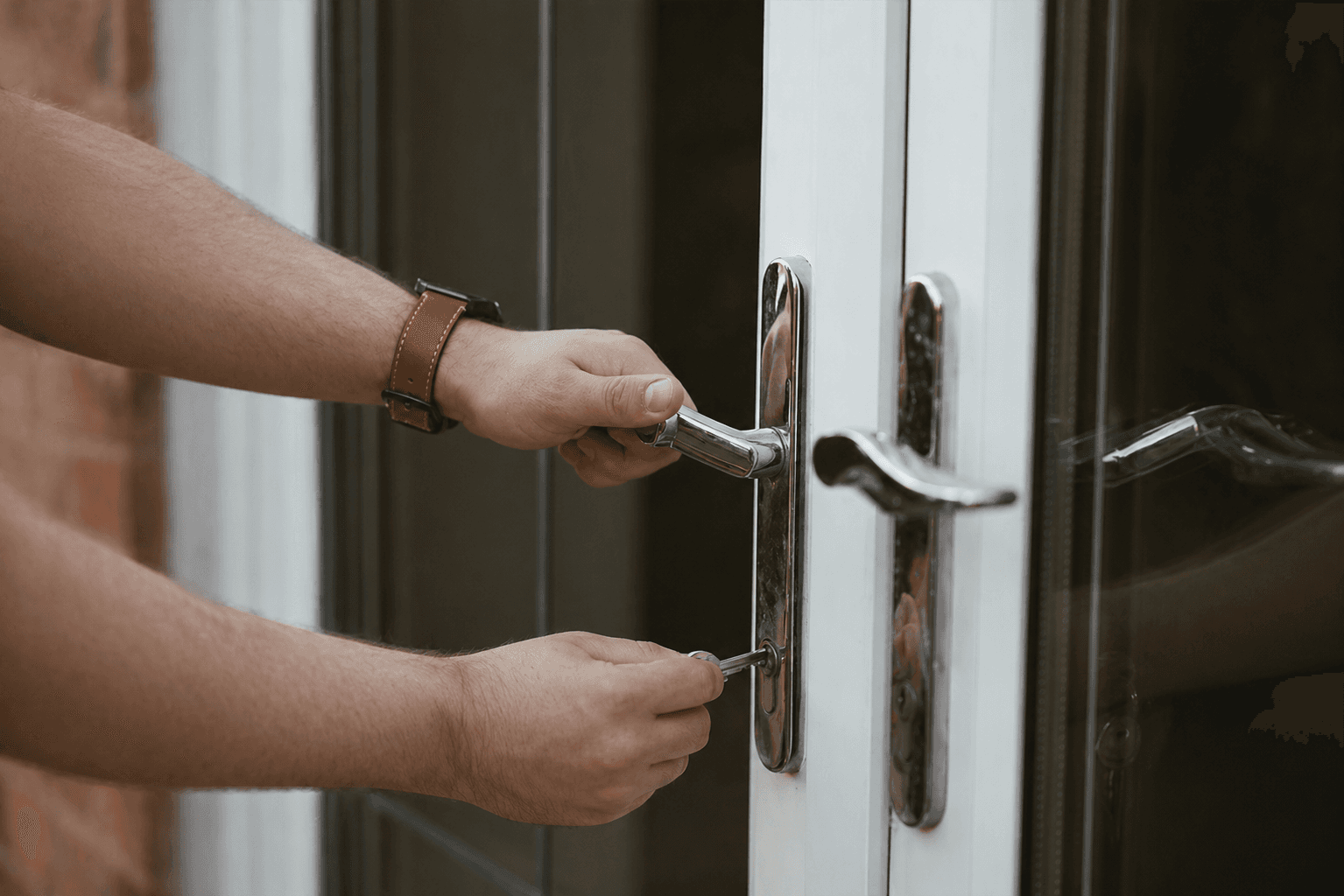 Patio door key and UPVC handle